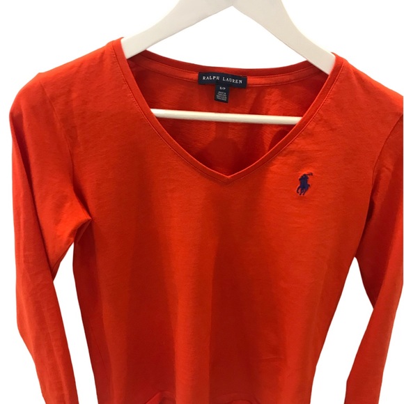 Woman’s Ralph Lauren Orange Top - Picture 1 of 3